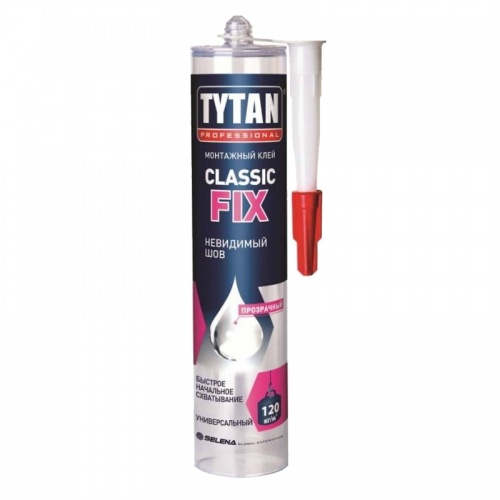 Клей Tytan Classic Fix каучуковый прозрачный 310мл